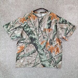 Outfitters Ridge T-Shirt Mens 2XL Brown Camo Fusion 3D Pocket Tee Hunting